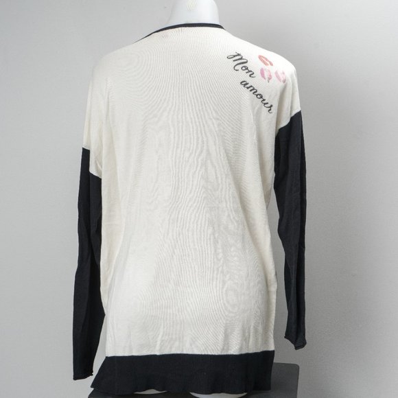 NWOT 💋Catherine Malandrino kiss sweater - Picture 3 of 4